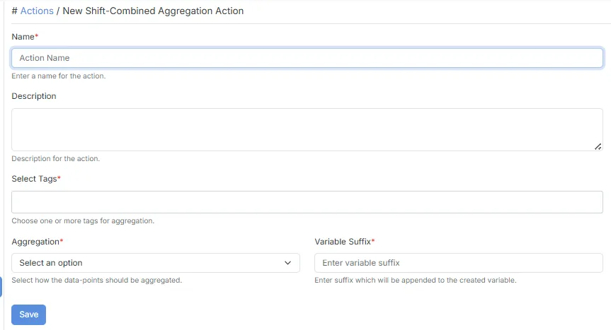 Shift-Combined Aggregation Action