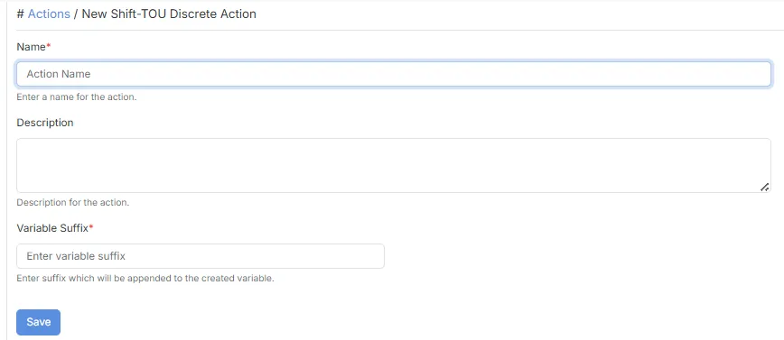 Shift-TOU Discrete Action