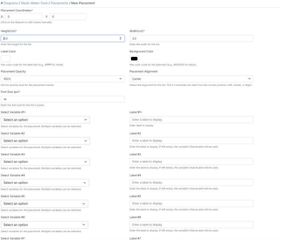 List Variable Placement 1