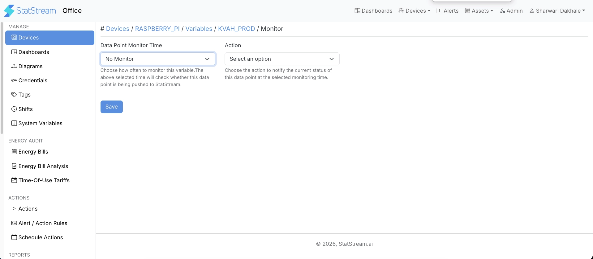Monitor Variable