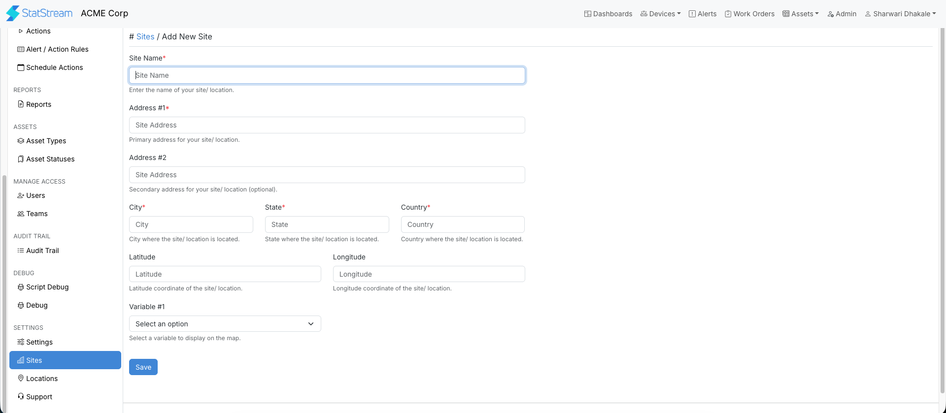 Site Creation